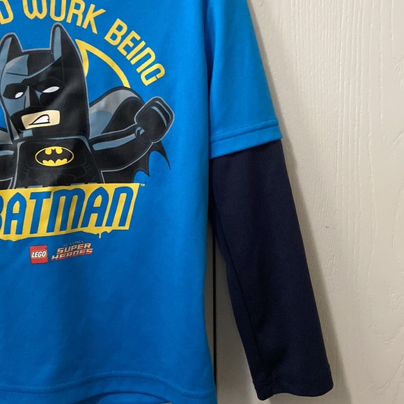 Lego DC Batman Long Sleeved Blue & Navy Tee - Picture 5 of 8